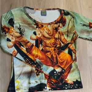 Graphic Long Sleeve Top by